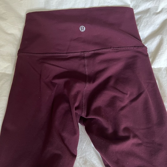 Lululemon Dark Red High Times Tight - size 4 - Picture 1 of 7